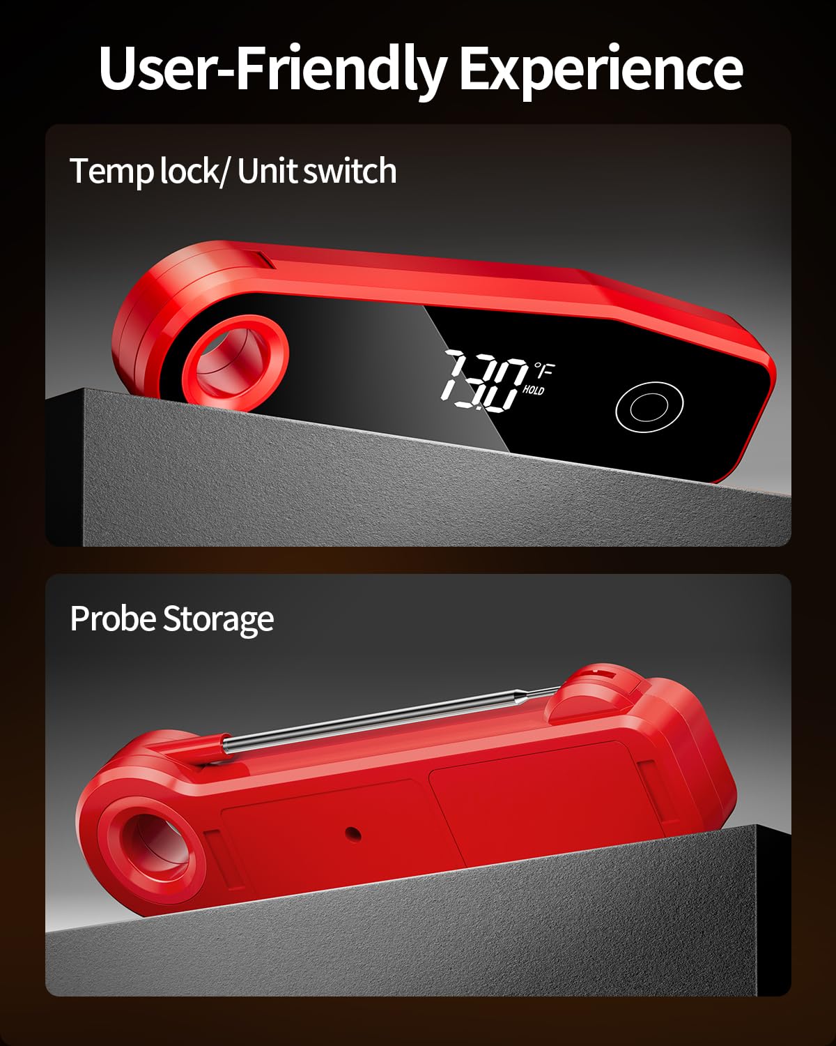 Candy making and baking thermometer in packaging