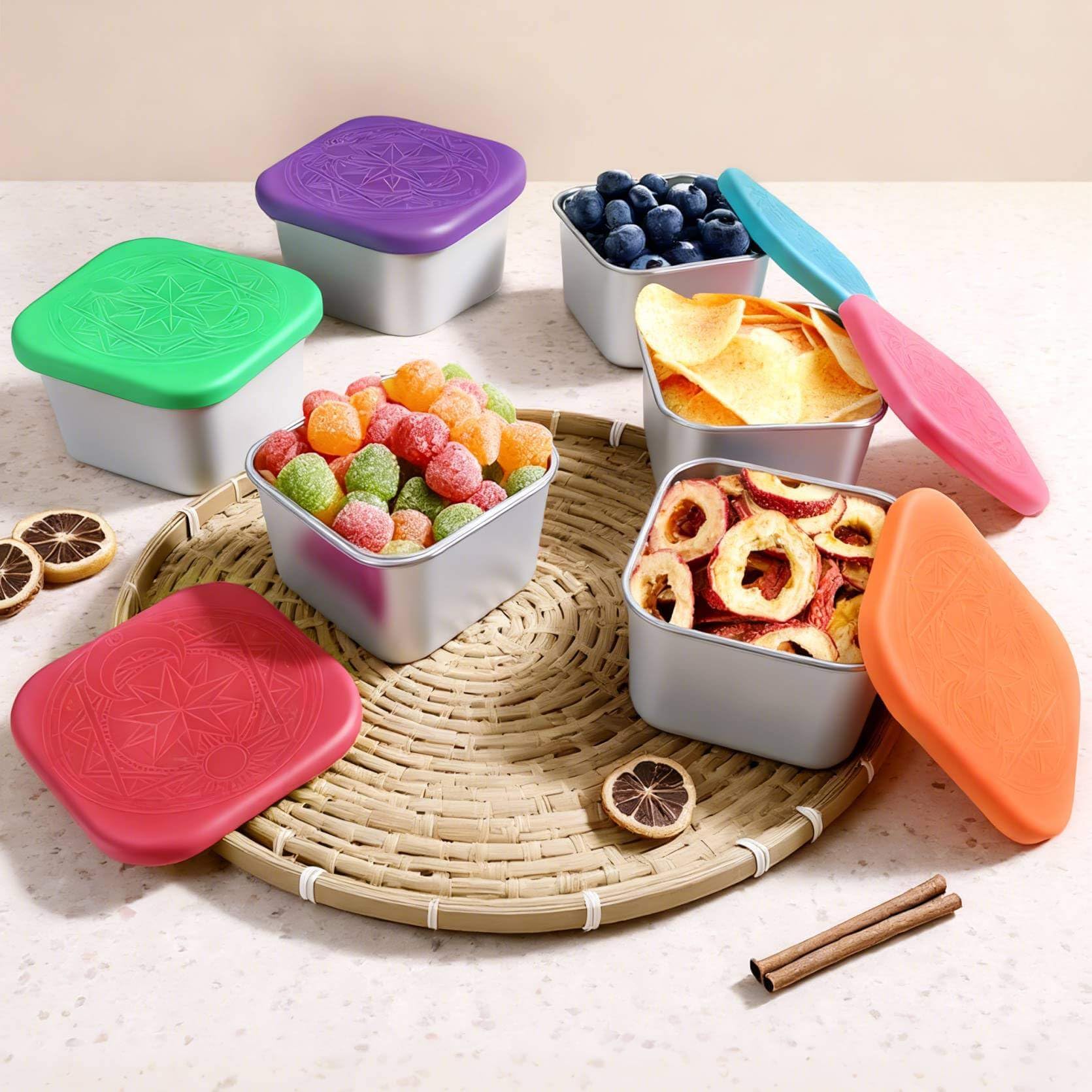 compact 180ml per container for snacks