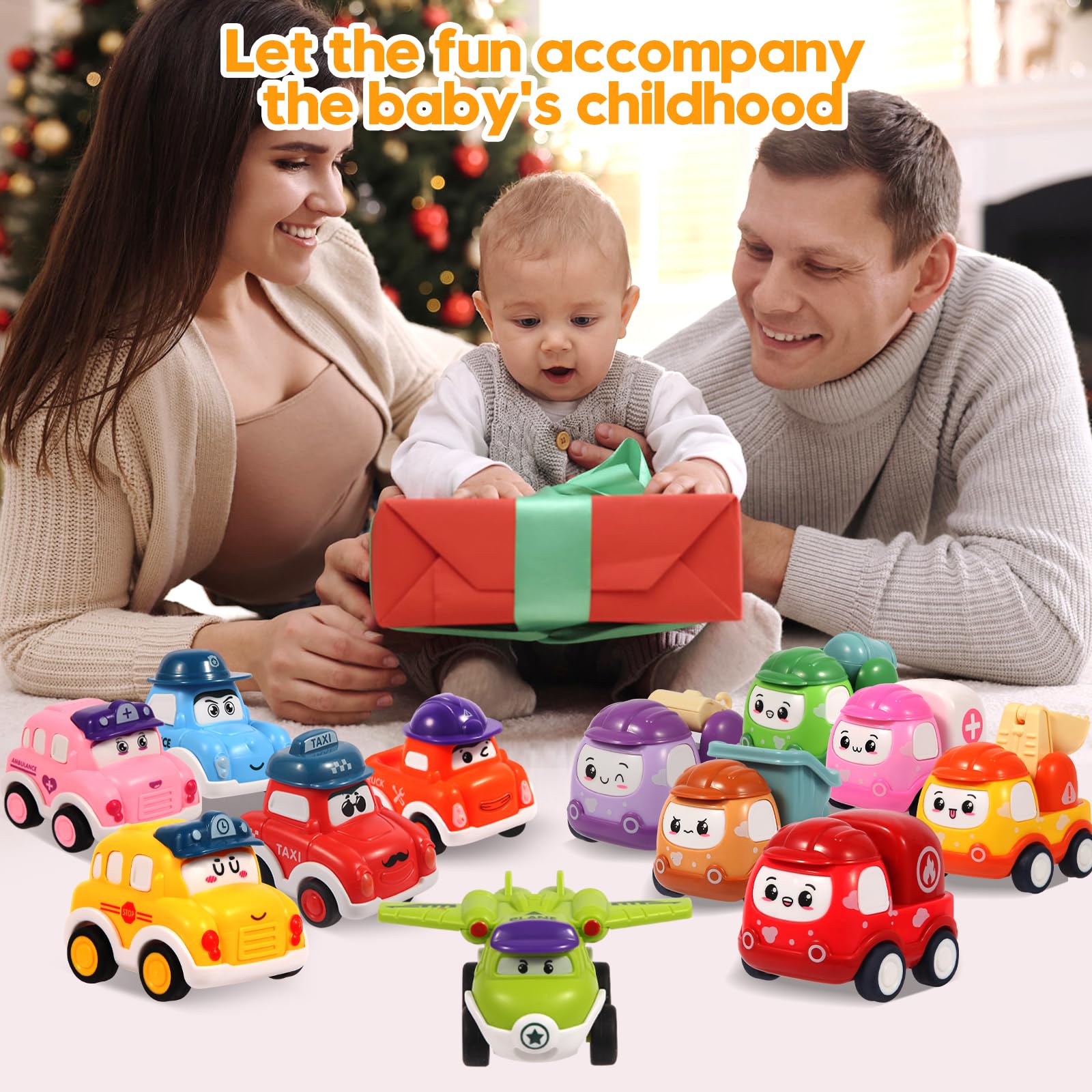 gift ready car toy set for babies and toddlers