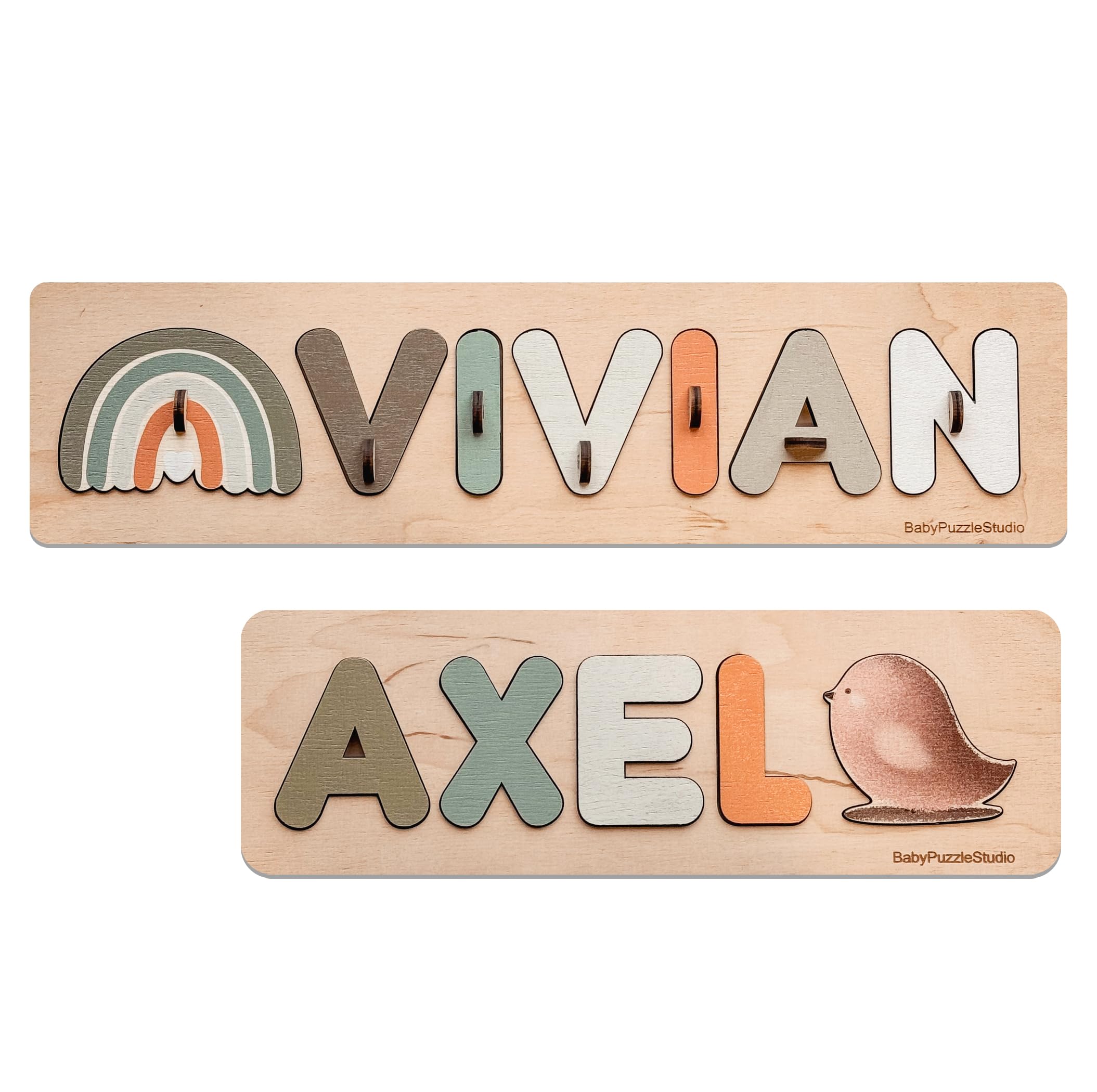 1st birthday gift name puzzle personalized name wood