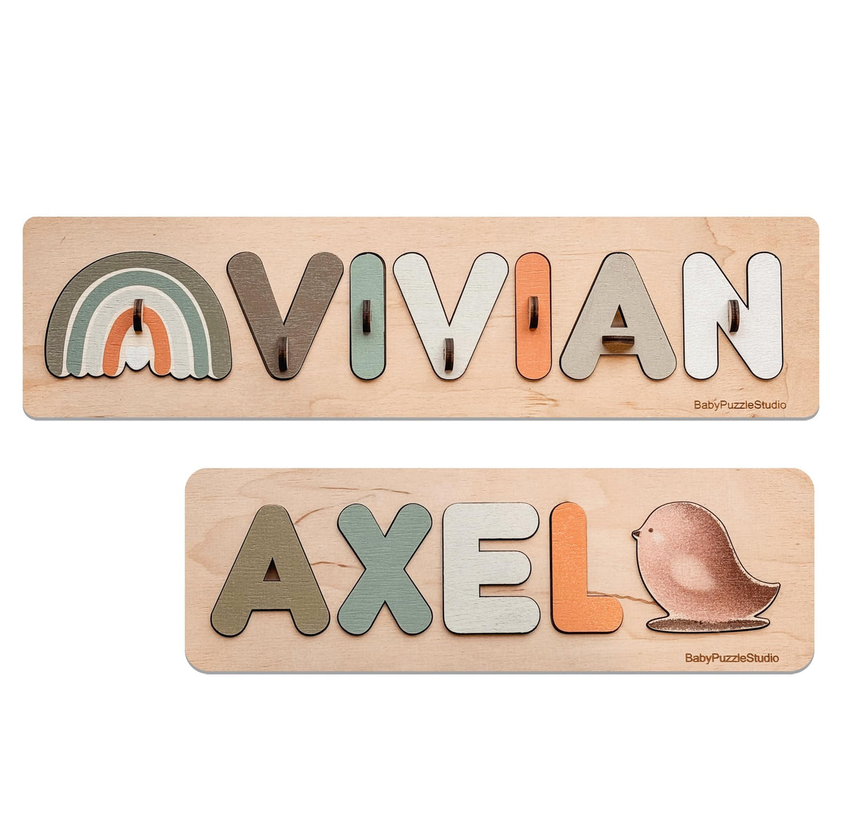 1st birthday gift name puzzle personalized name wood