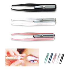 1st Choice stainless steel makeup tweezer with LED light product image 1
