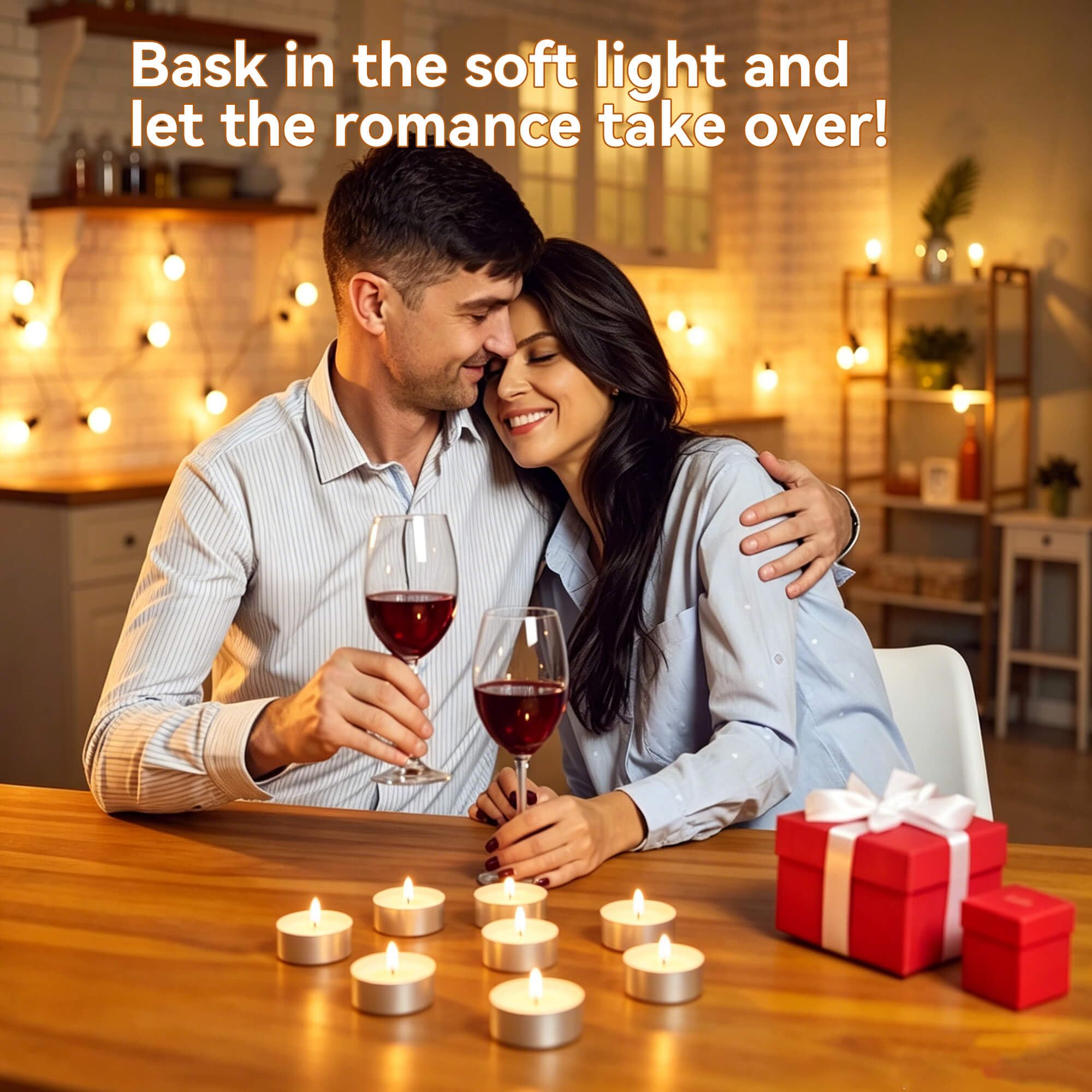 White unscented tea light candle with clean burn