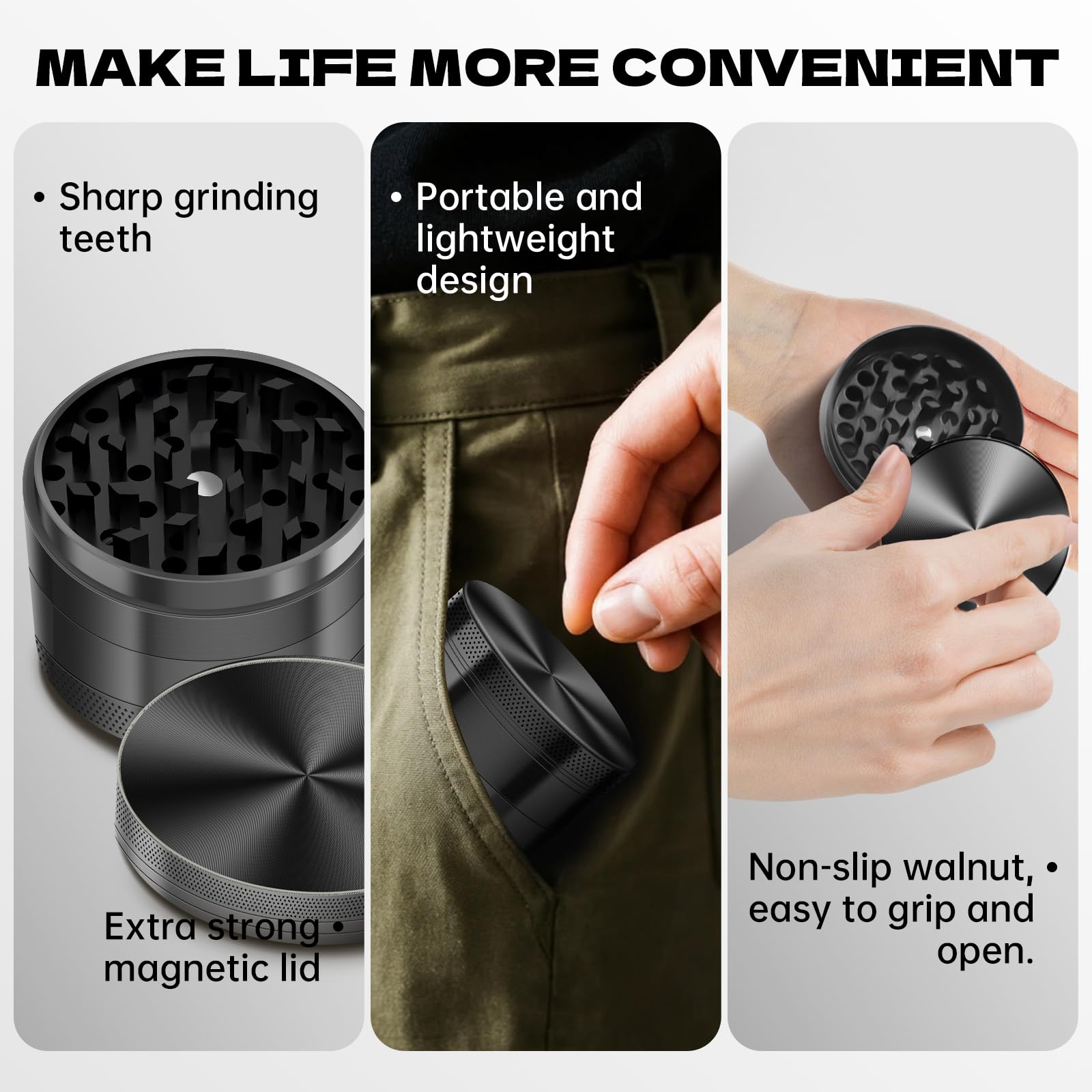 Grinder 2.5-inch alloy steel kitchen utensil