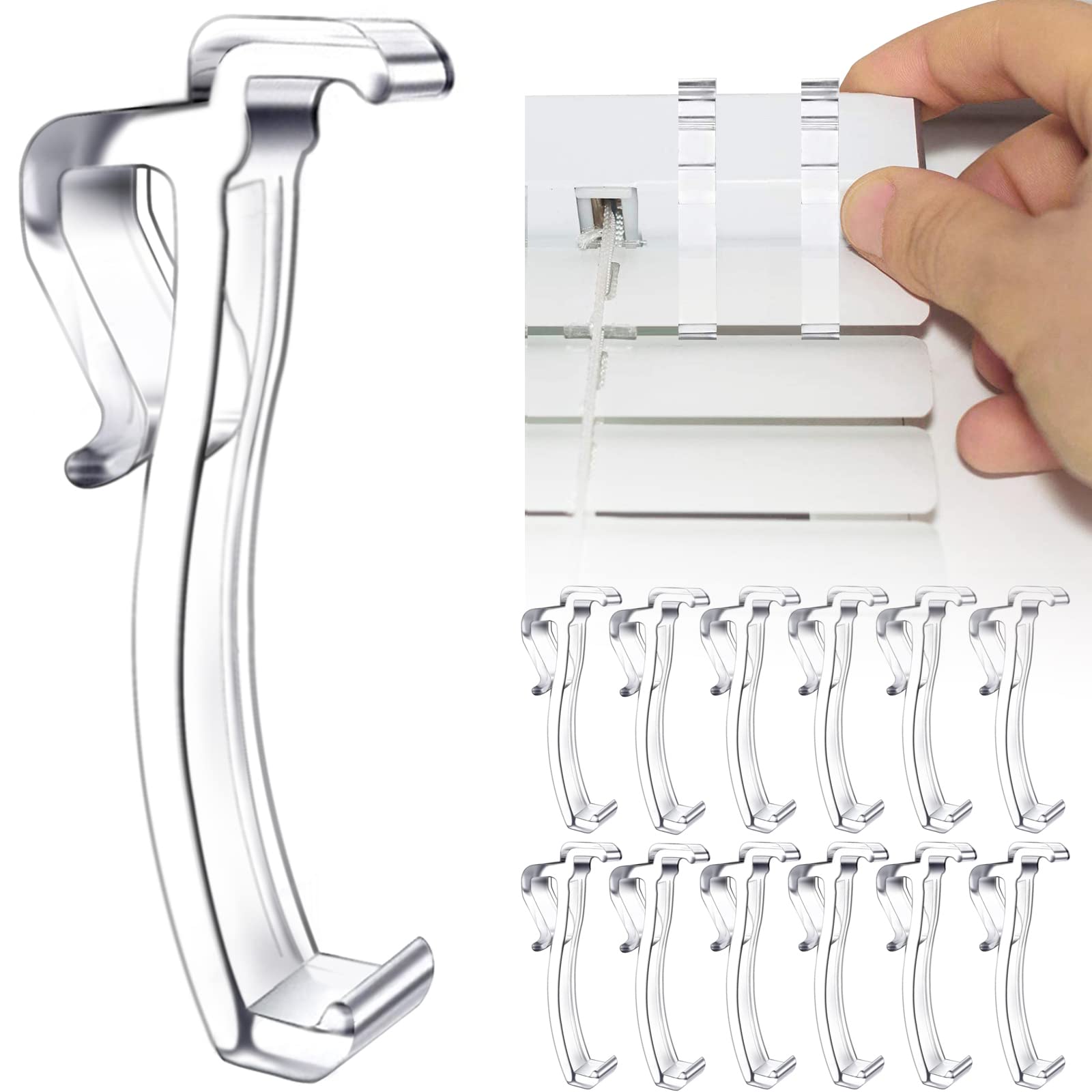 2.5 inch valance clips for horizontal blind valance pack of 12