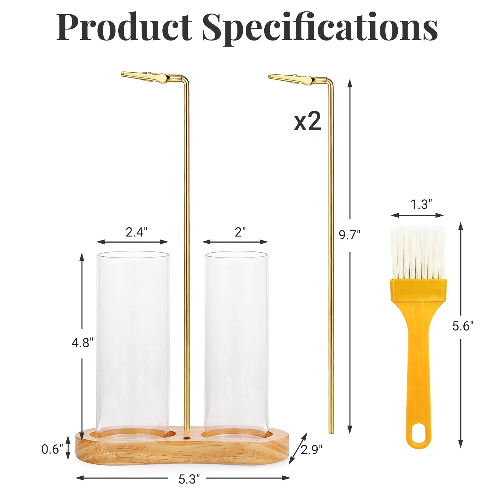 Ash catcher glass component for incense holder