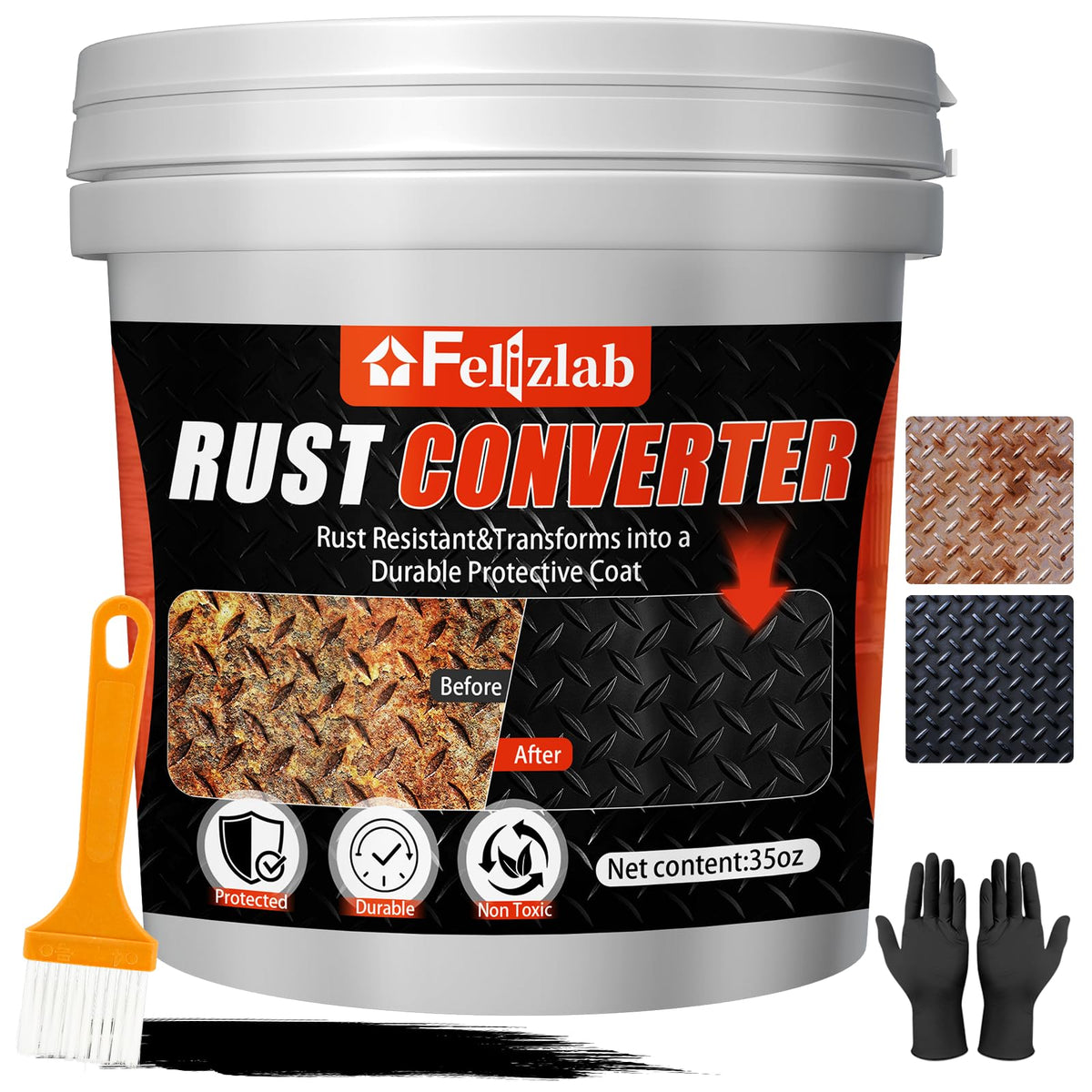 2-in-1 rust converter and metal primer 35 floz bottle
