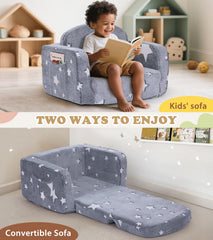 Glow in The Dark Star pattern on toddler couch