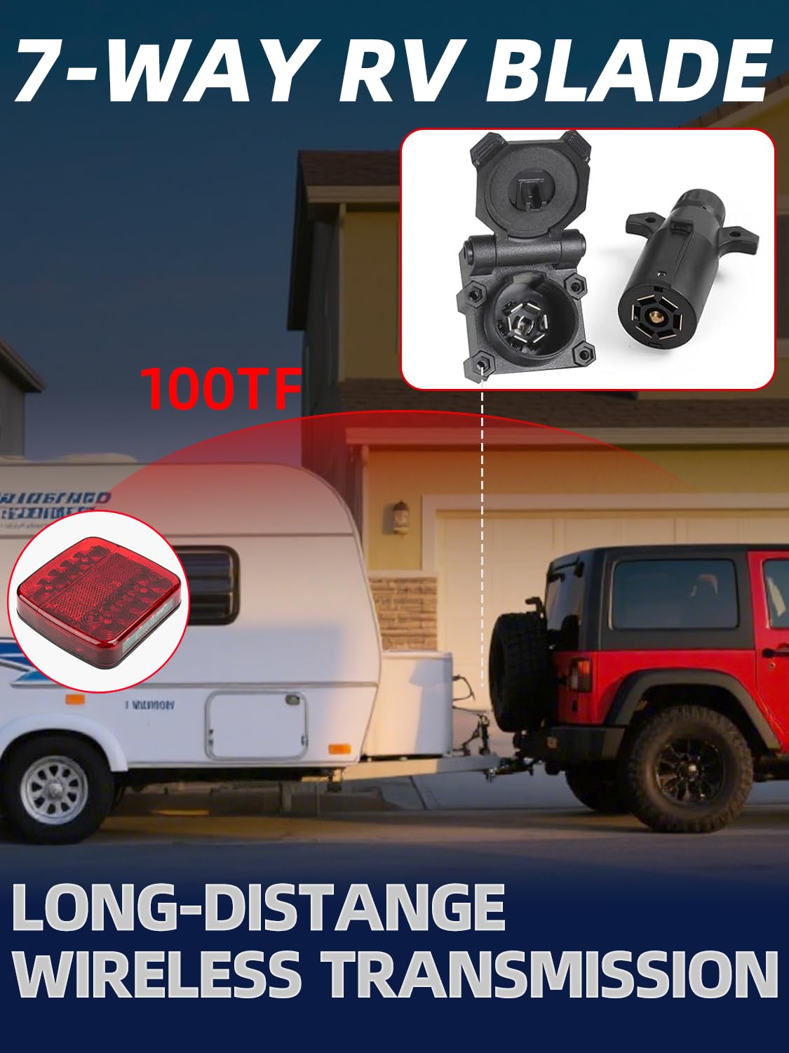 easy install magnetic trailer lights on metal surface