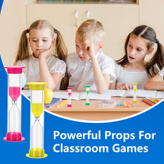 compact hourglass timer 2 minute for kids office