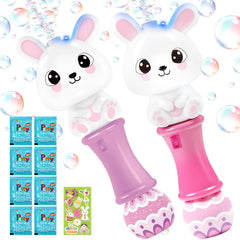 2 pack bubble wands for kids with Easter bunny design