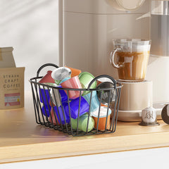 Two-piece compact coffee pod holder for Keurig storage