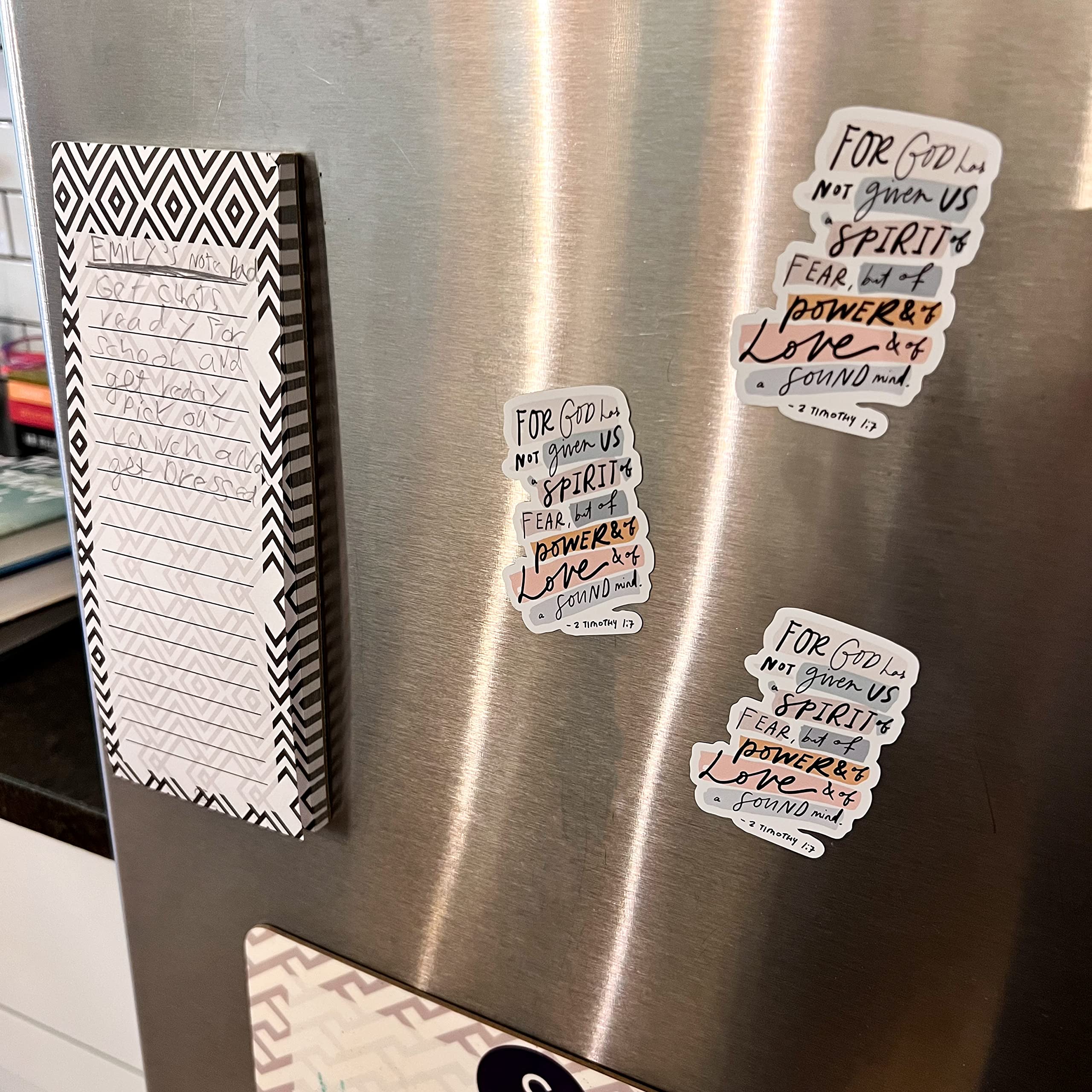 In-house designed and printed Christian magnet made in USA