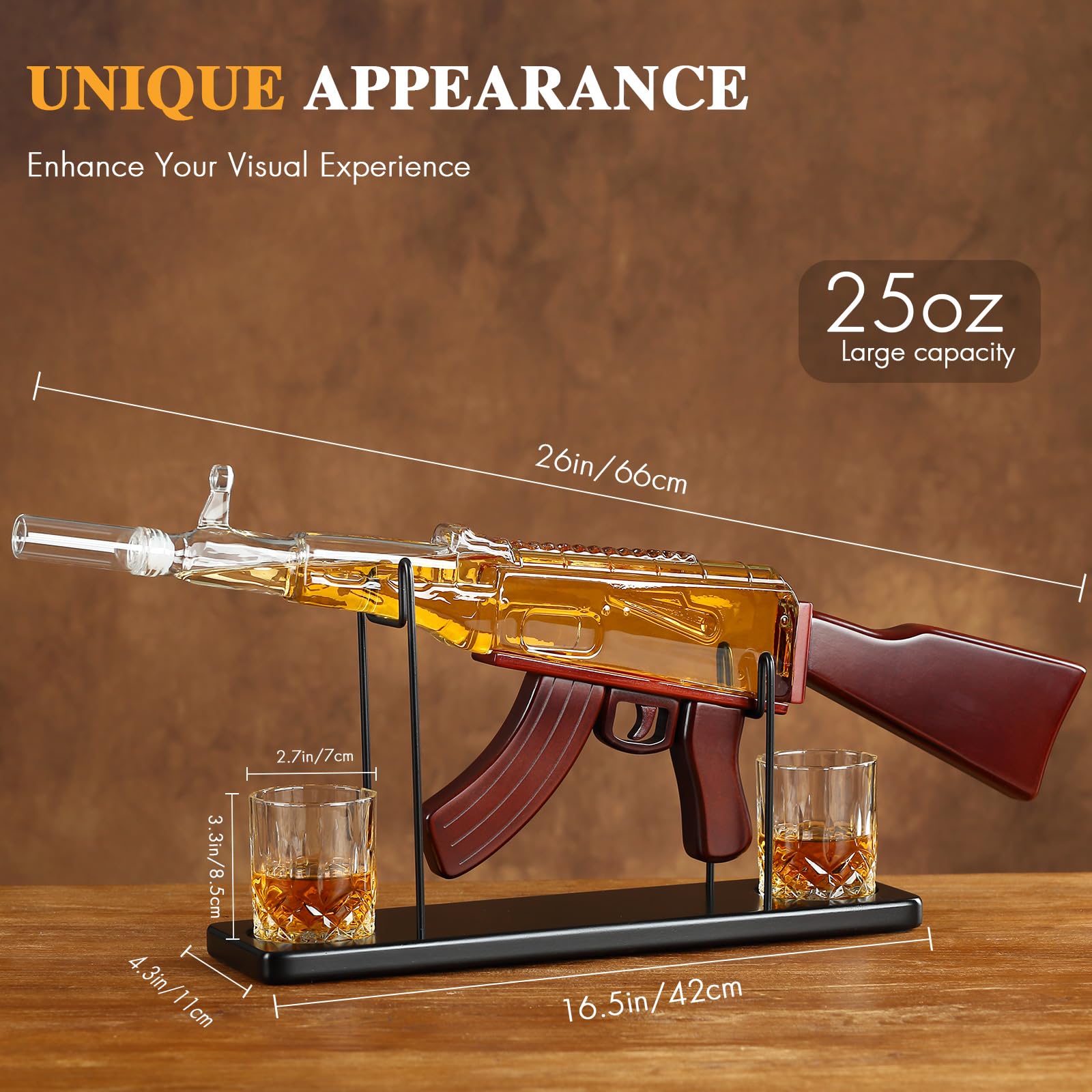 Authentic AK design with wood grips