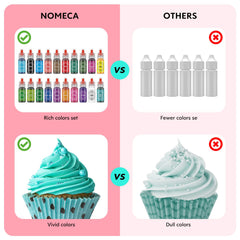 Food grade edible dye for baking 20 colors by Nomeca