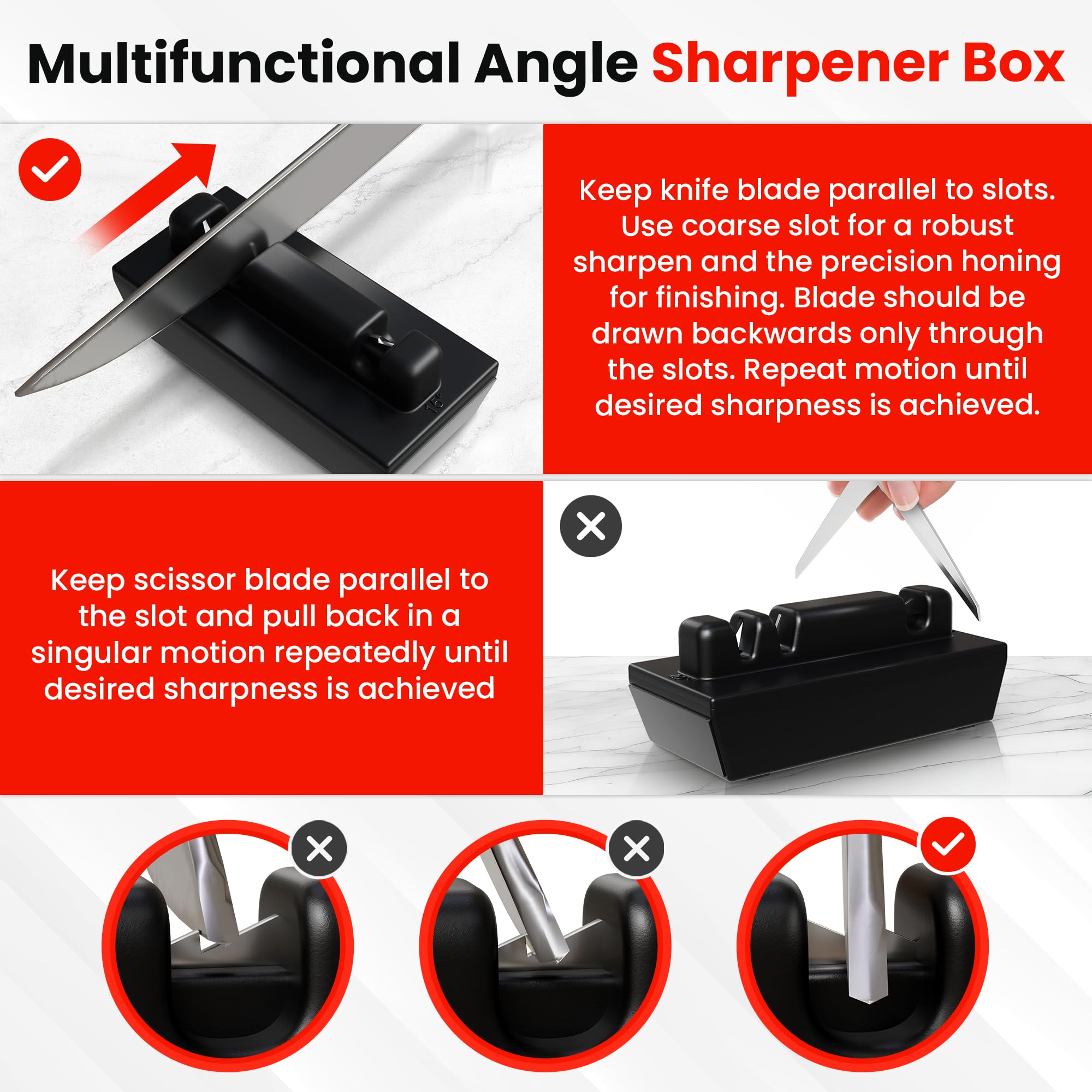 20 degree sharpening option on knife sharpener