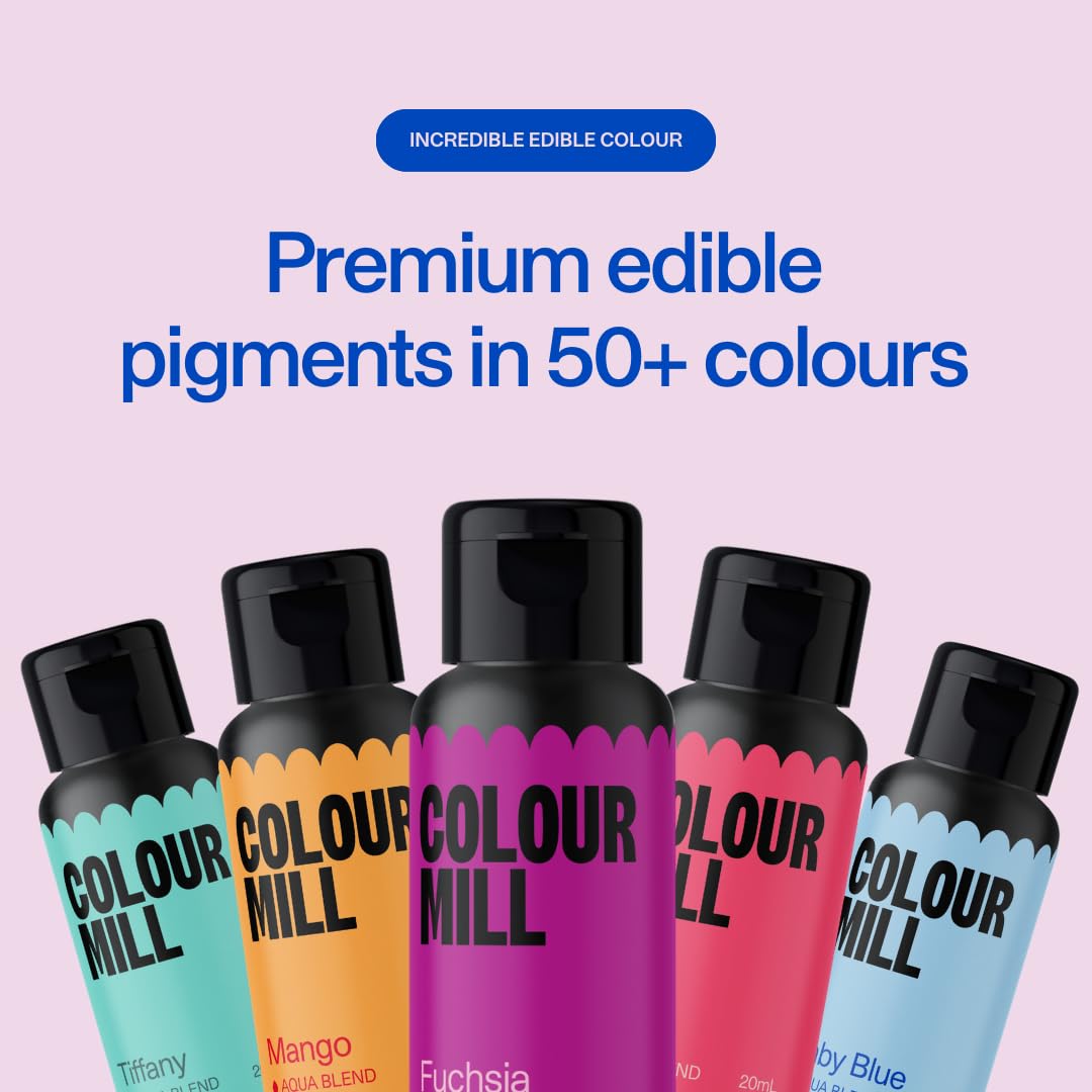 20 Milliliters Colour Mill Aqua Blend Water-Based Food Coloring Black