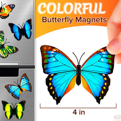 20 pcs butterfly magnets with adhesive backing
