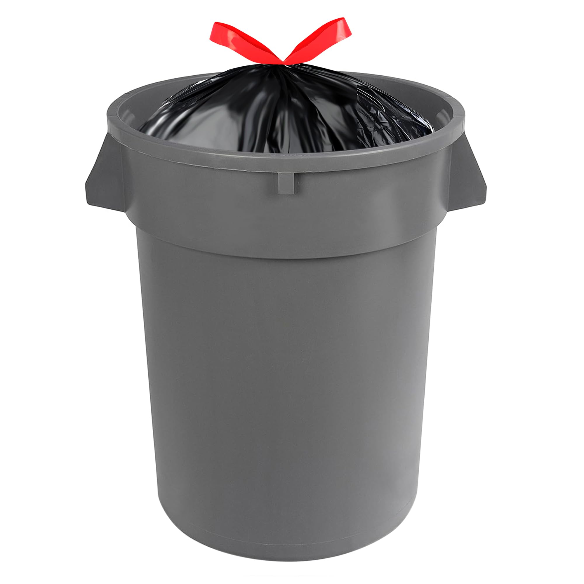 30-gallon capacity per bag in Basics multipurpose trash bags