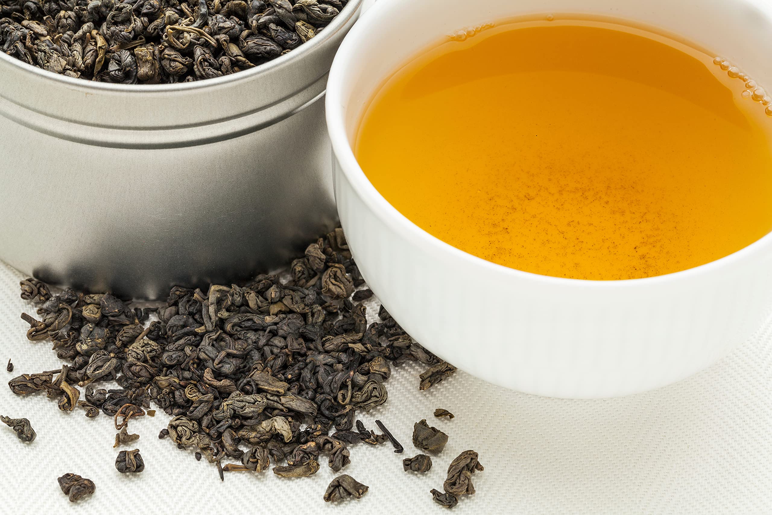 Premium organic Gunpowder Green Tea loose leaves