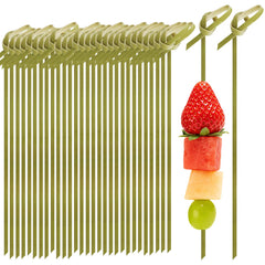 200 pcs bamboo cocktail picks with knot top