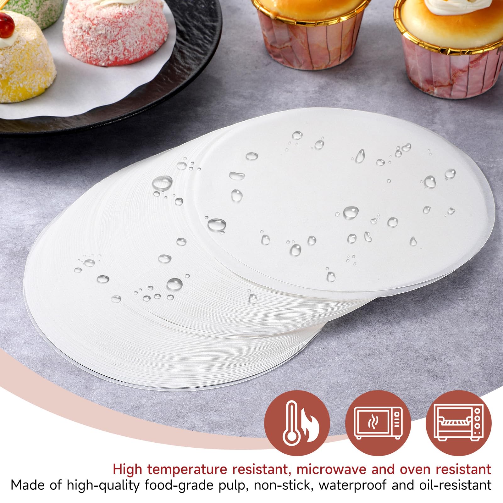 200Pcs hamburger patty paper sheets pack