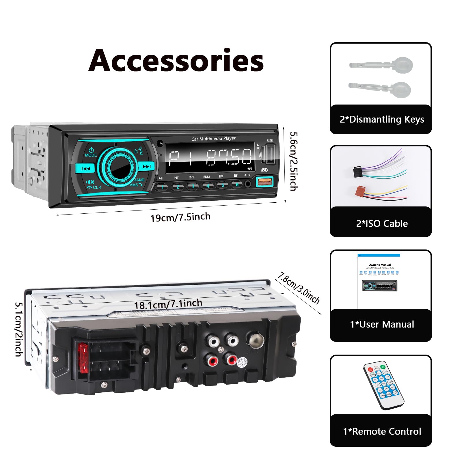 200W peak output power specification label