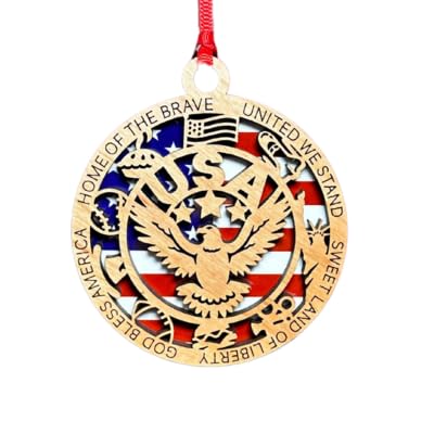 2025 christmas ornament with usa eagle design