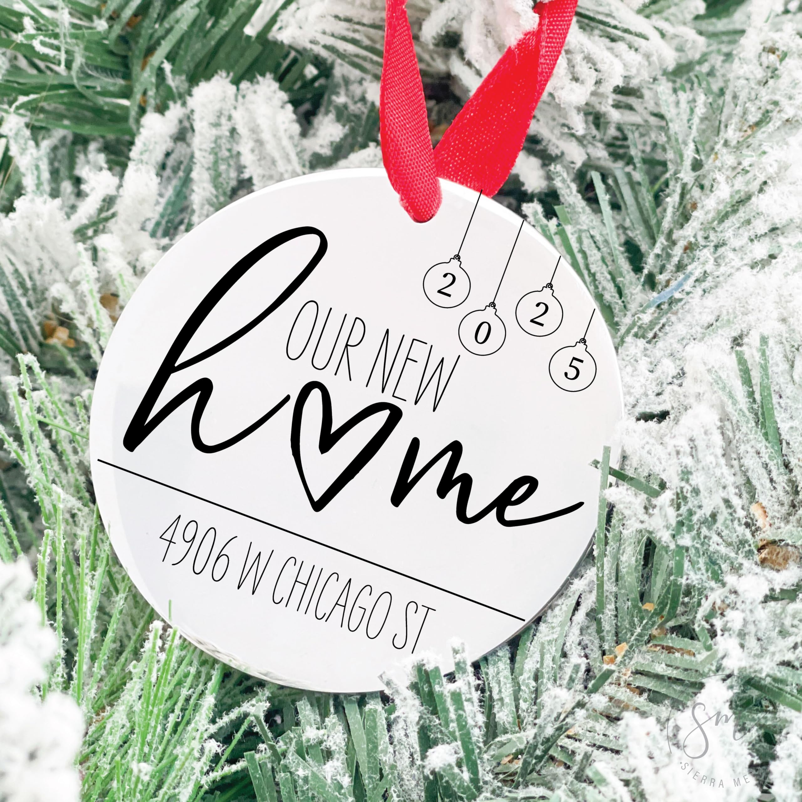 2025 personalized ornament engraved permanent design
