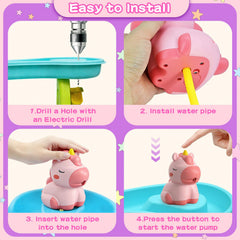 IPX7 waterproof water table pump for toddlers