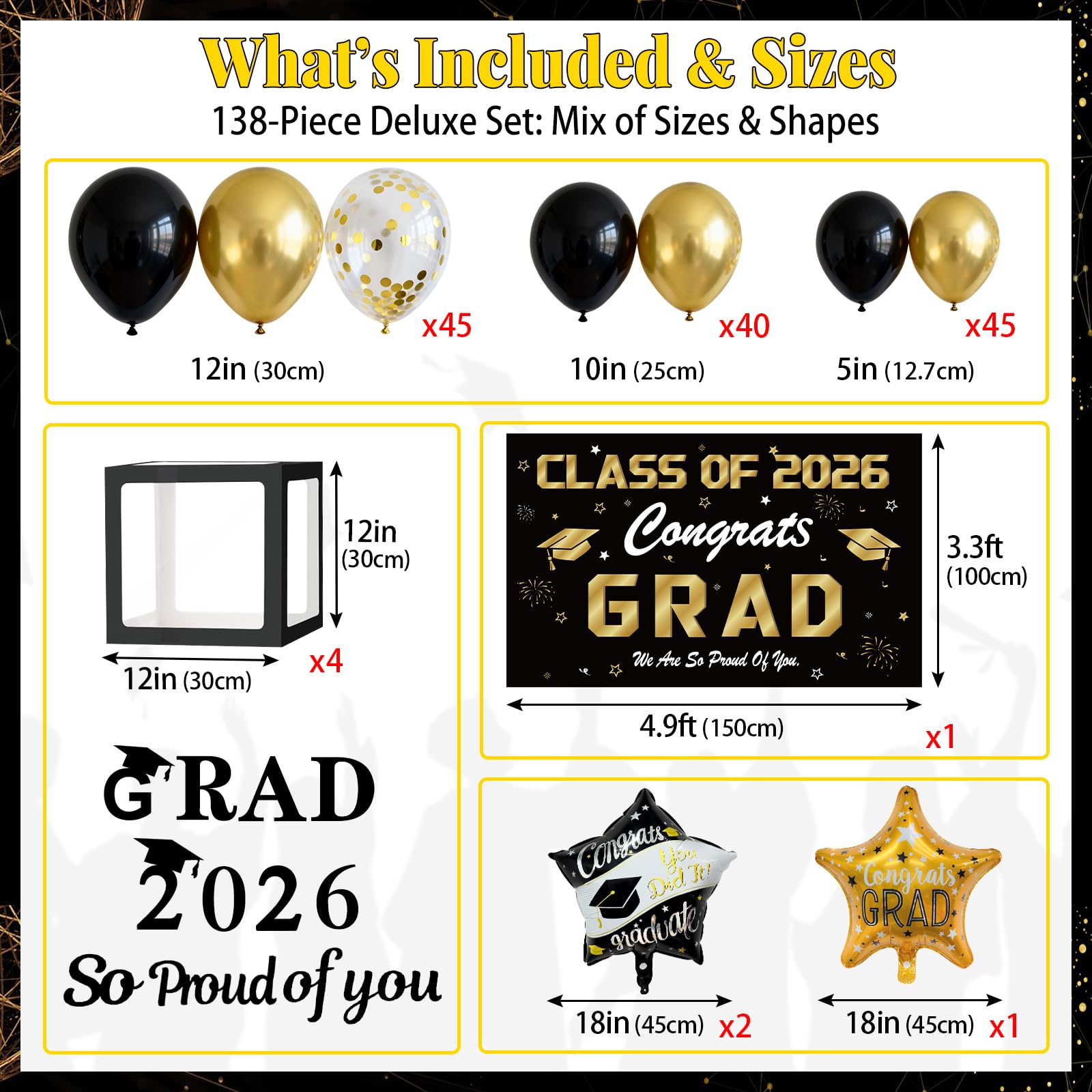 2026 graduation backdrop 4.9x3.3 ft