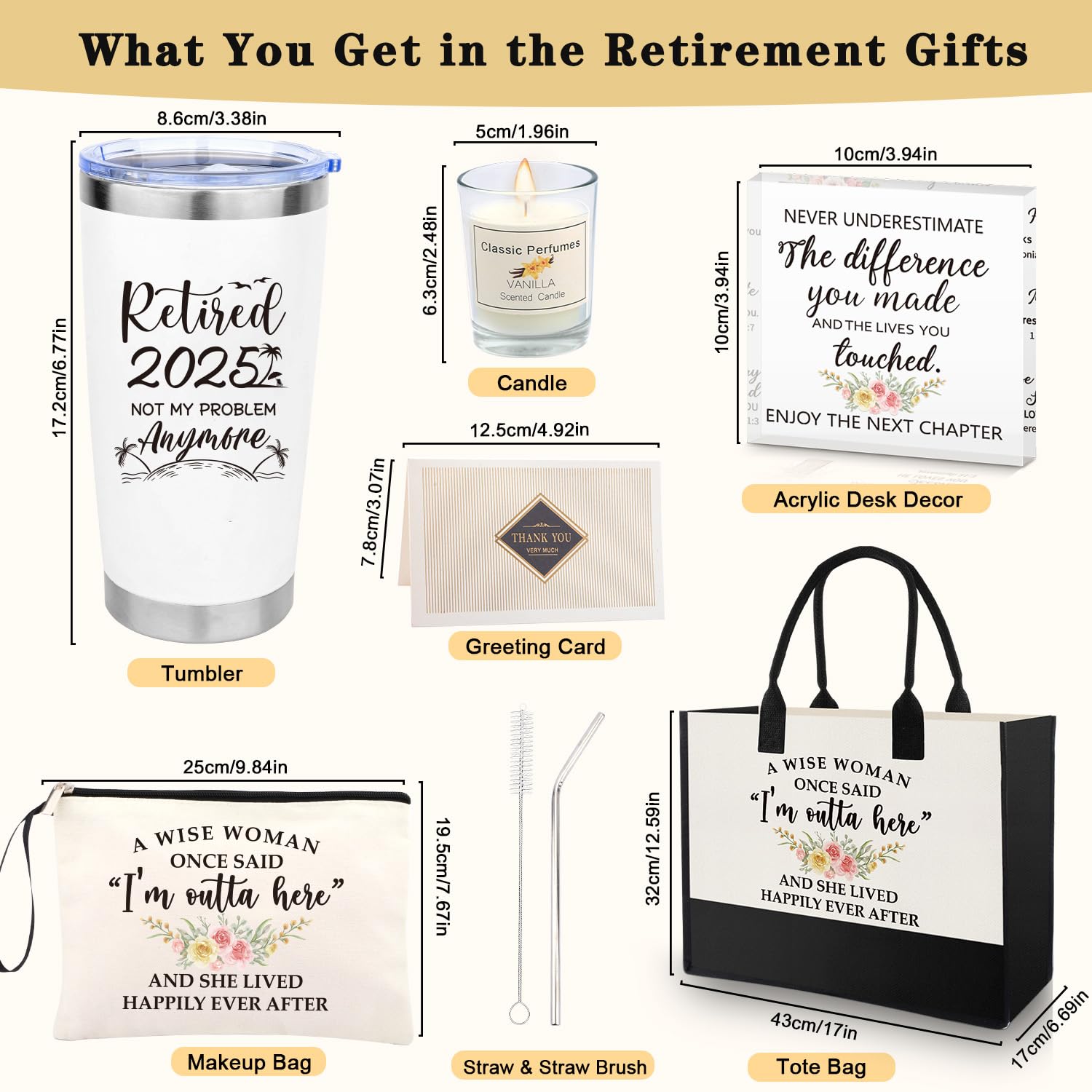 Close-up of 20oz tumbler retirement gift