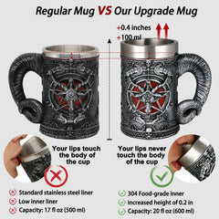 Dimensions 6.1 tall x 6 long x 4.5 wide mug