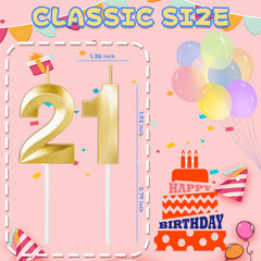 Two numbered candles each in its own plastic box