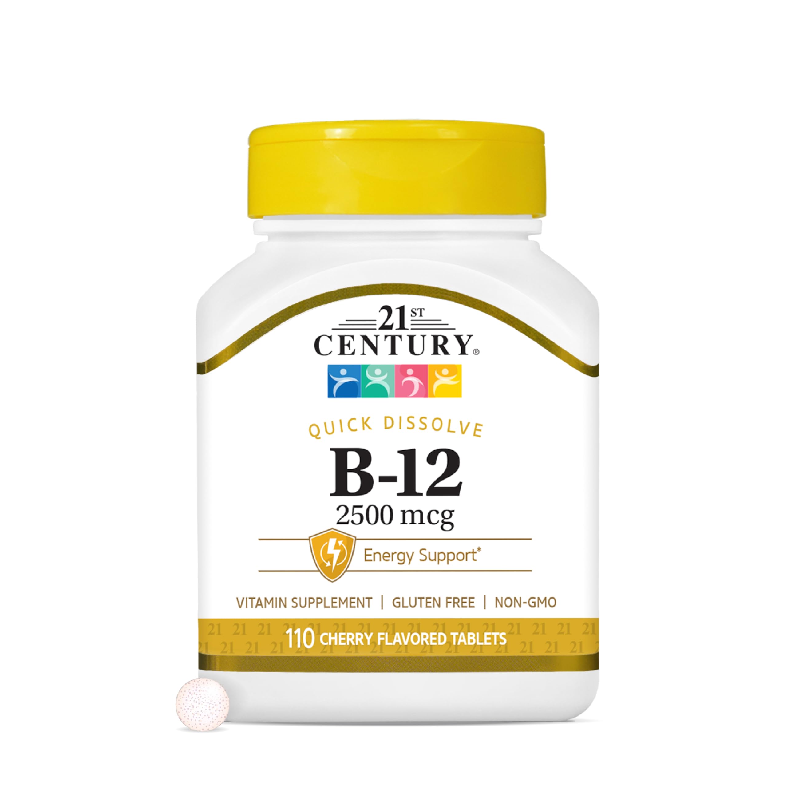 21st Century B12 2500mcg sublingual tablets packaging