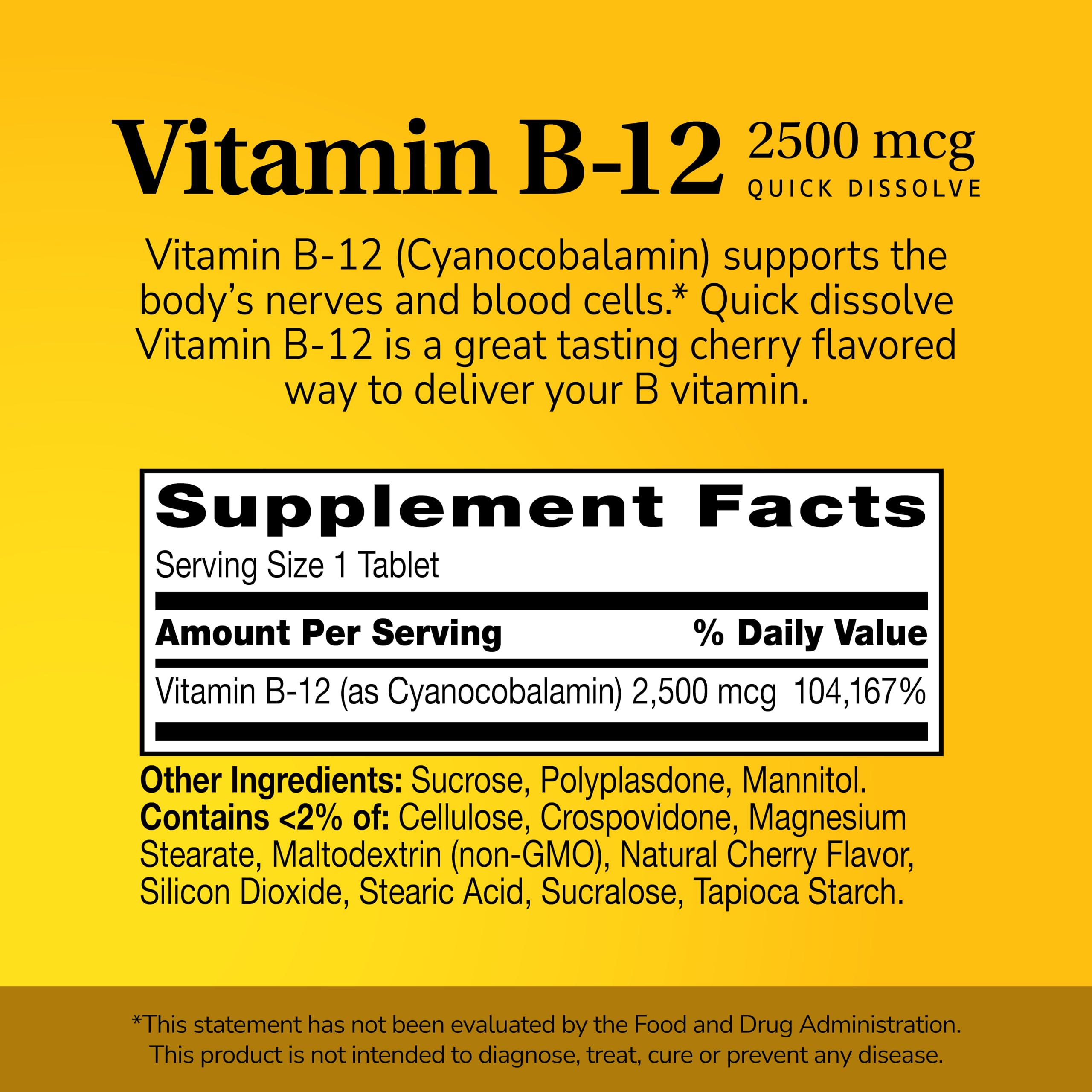 Third-party tested B12 sublingual 110 alt text