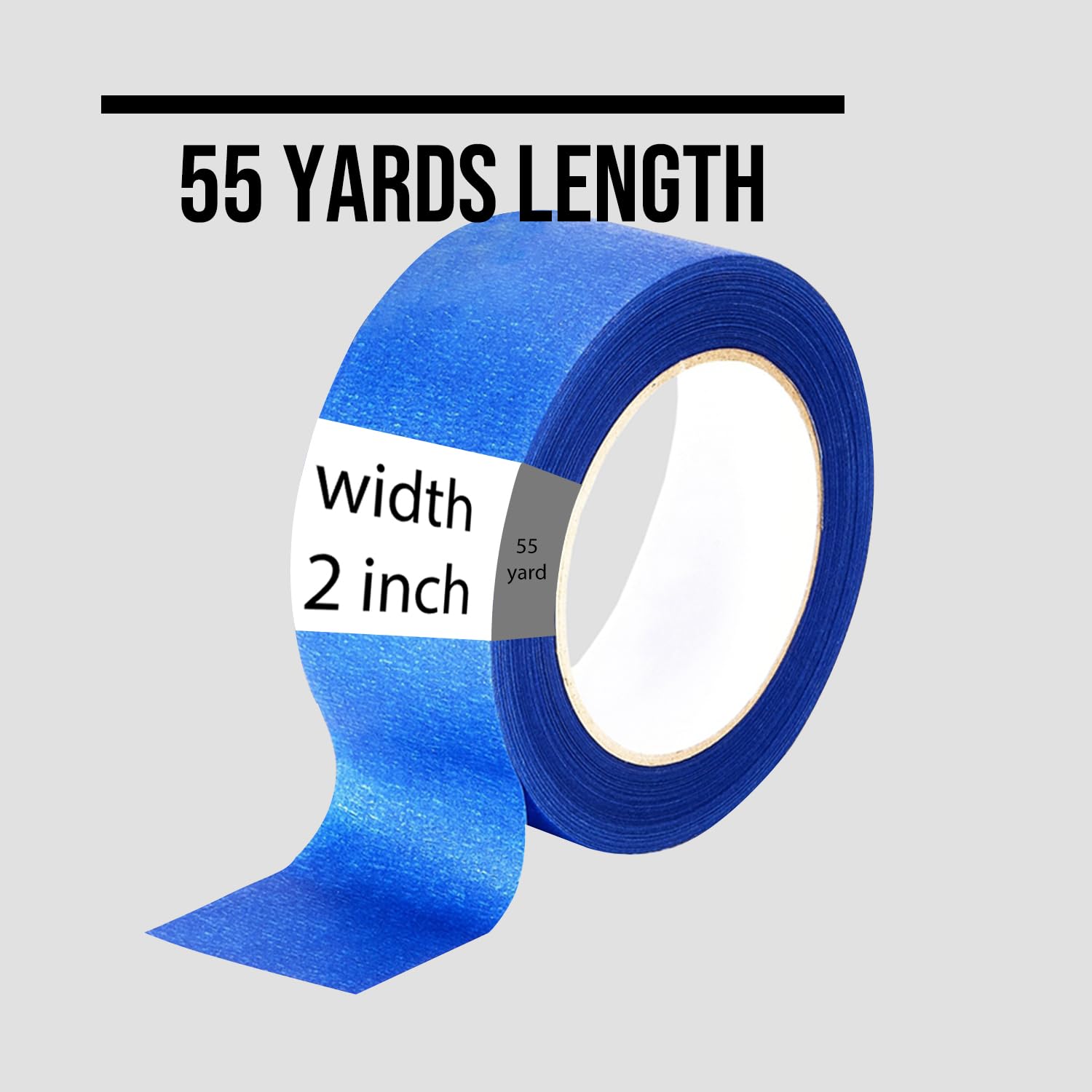 Crepe backing texture visible on blue painters tape