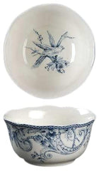 222 Fifth Adelaide Blue Toile cereal soup bowl replacement 5.5 inch
