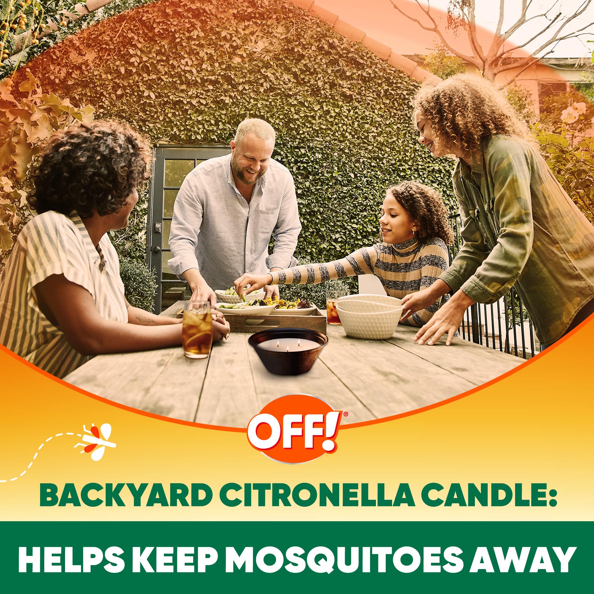 23 oz citronella bucket candle for patio