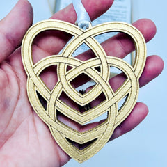 Kraft gift box packaging with twine for Celtic ornament
