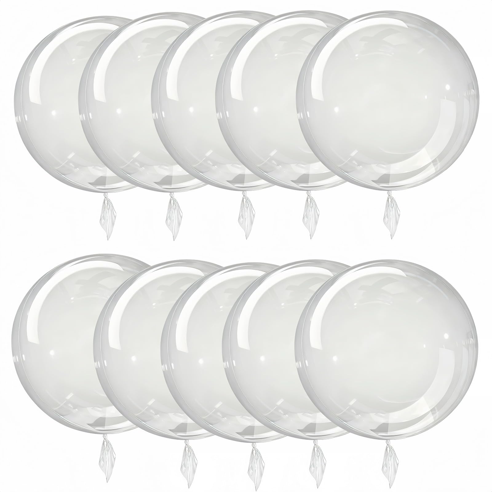 24 inch clear TPU bubble balloon 10 pack for weddings