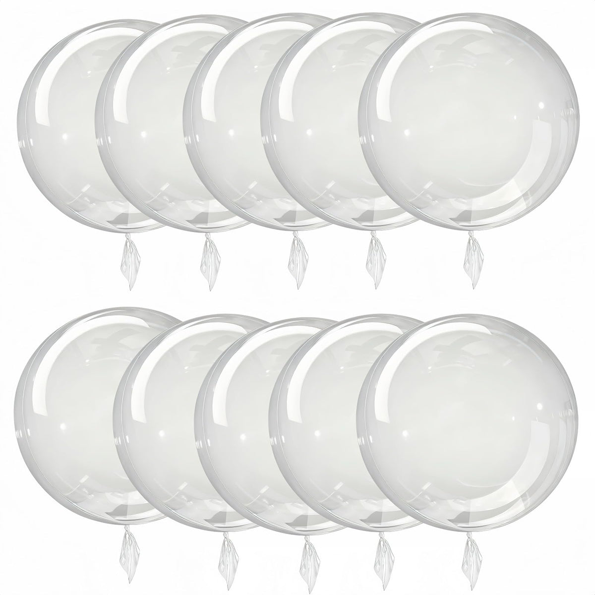 24 inch clear TPU bubble balloon 10 pack for weddings
