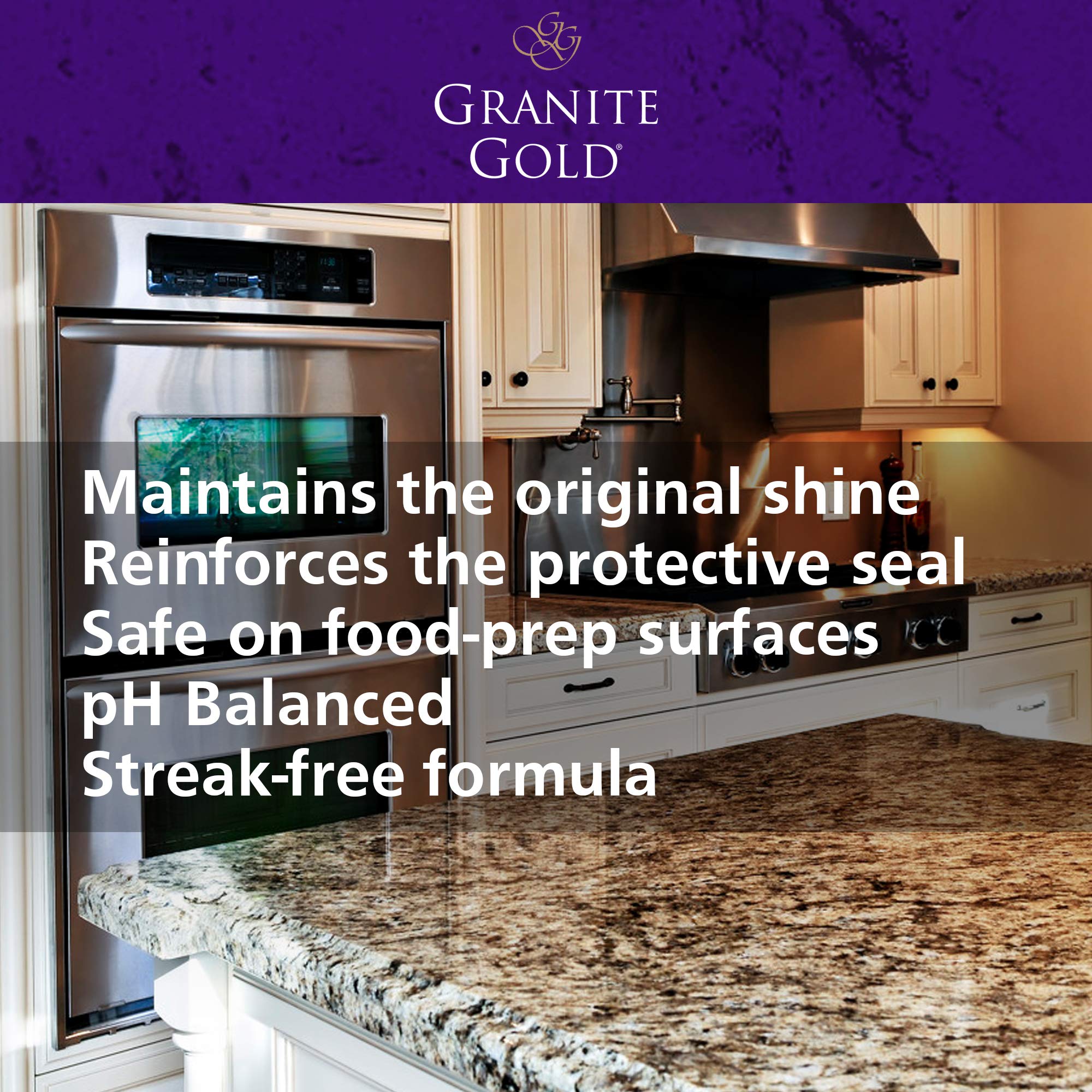Granite Gold Countertop Polish packaging and bottle