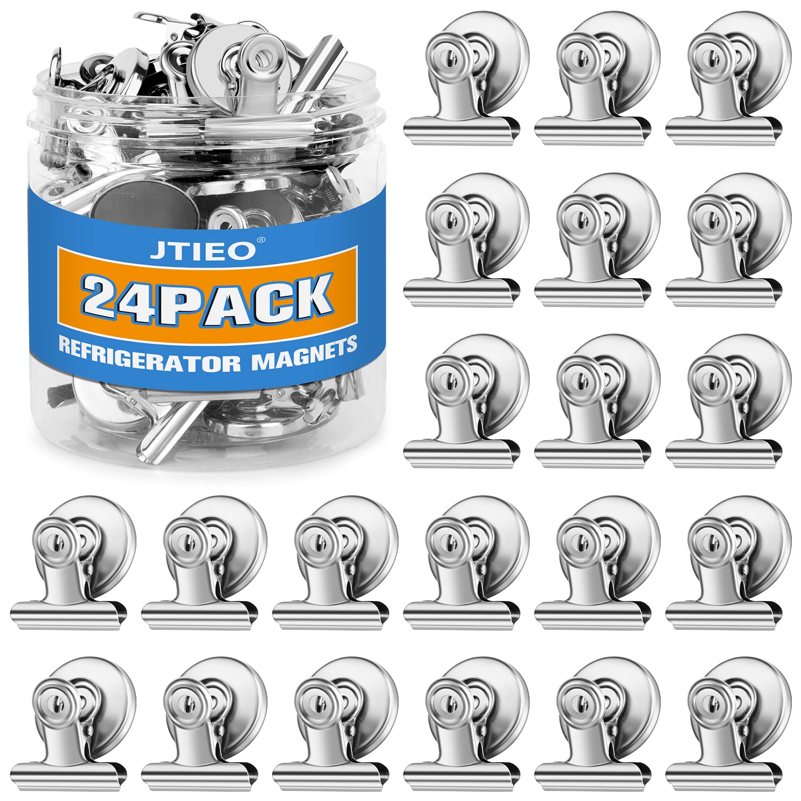 24 pack magnetic clips for fridge magnets