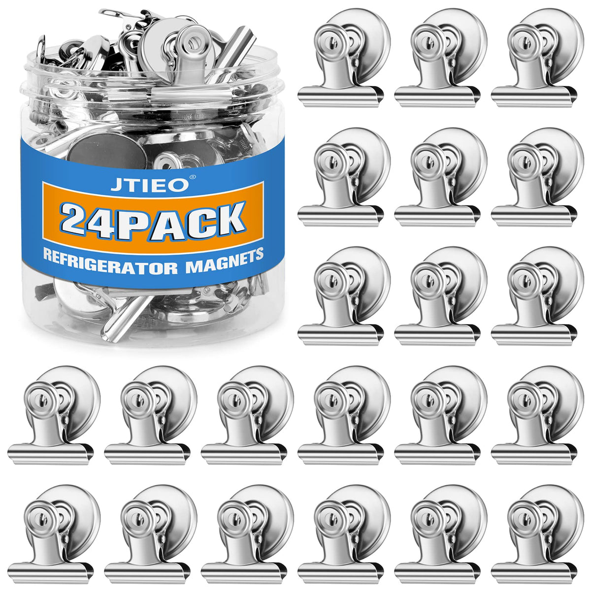 24 pack magnetic clips for fridge magnets