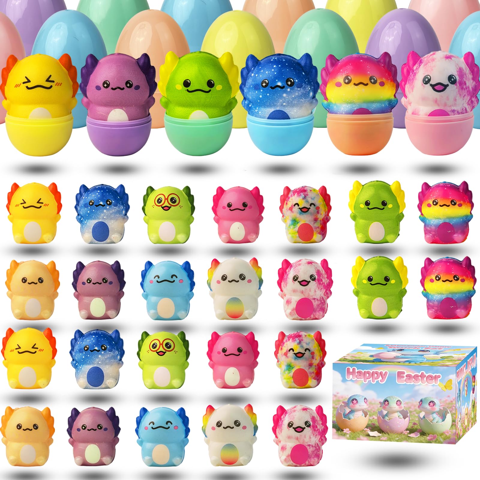 24 pack prefilled Easter eggs ready for hunts
