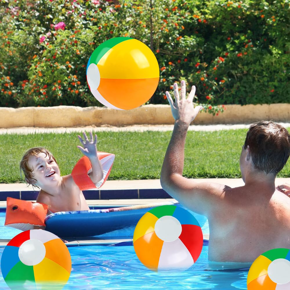 Thermally welded leak-proof beach balls 12 inch