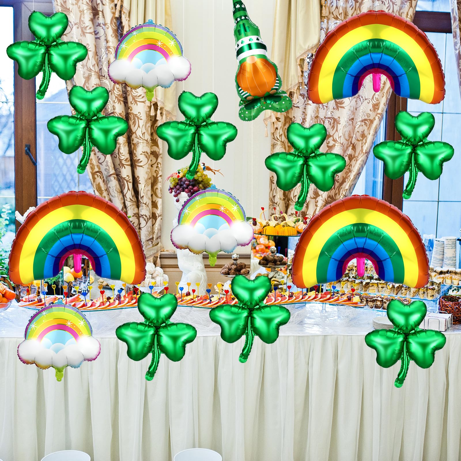 24 piece St Patrick's Day balloons pack for decor
