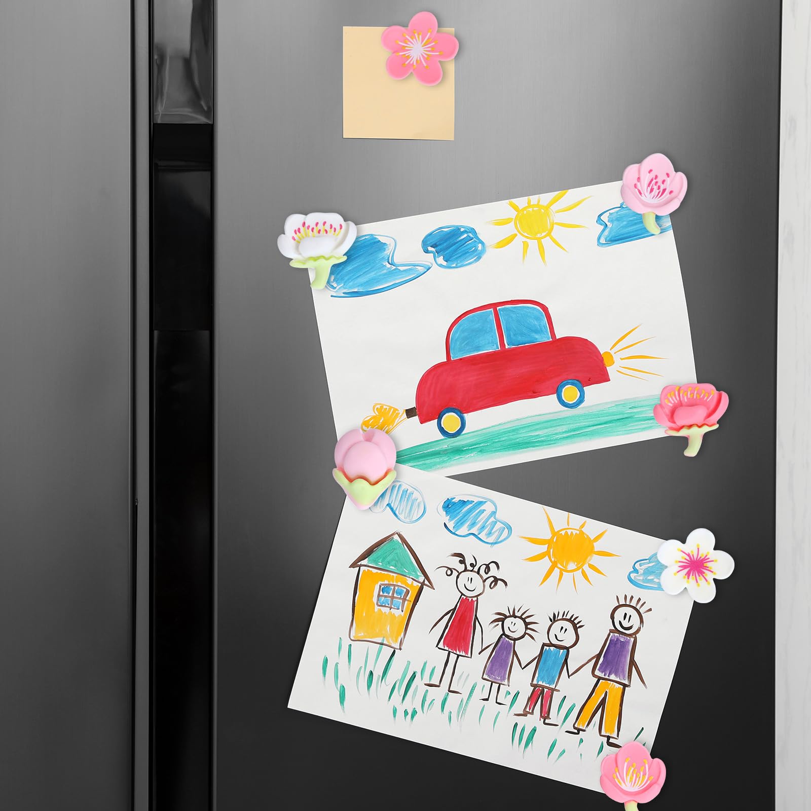 24-piece fridge magnets pack for home classroom lockers