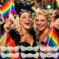 24 sheets Pride Freckles Face Temporary Tattoos set for Pride celebrations